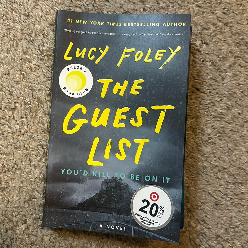 The guest list paperback book